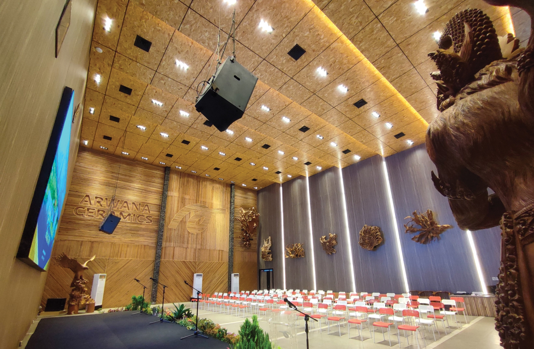 Auditorium at Plant V of PT Arwana Citramulia Tbk (Arwana Ceramics).